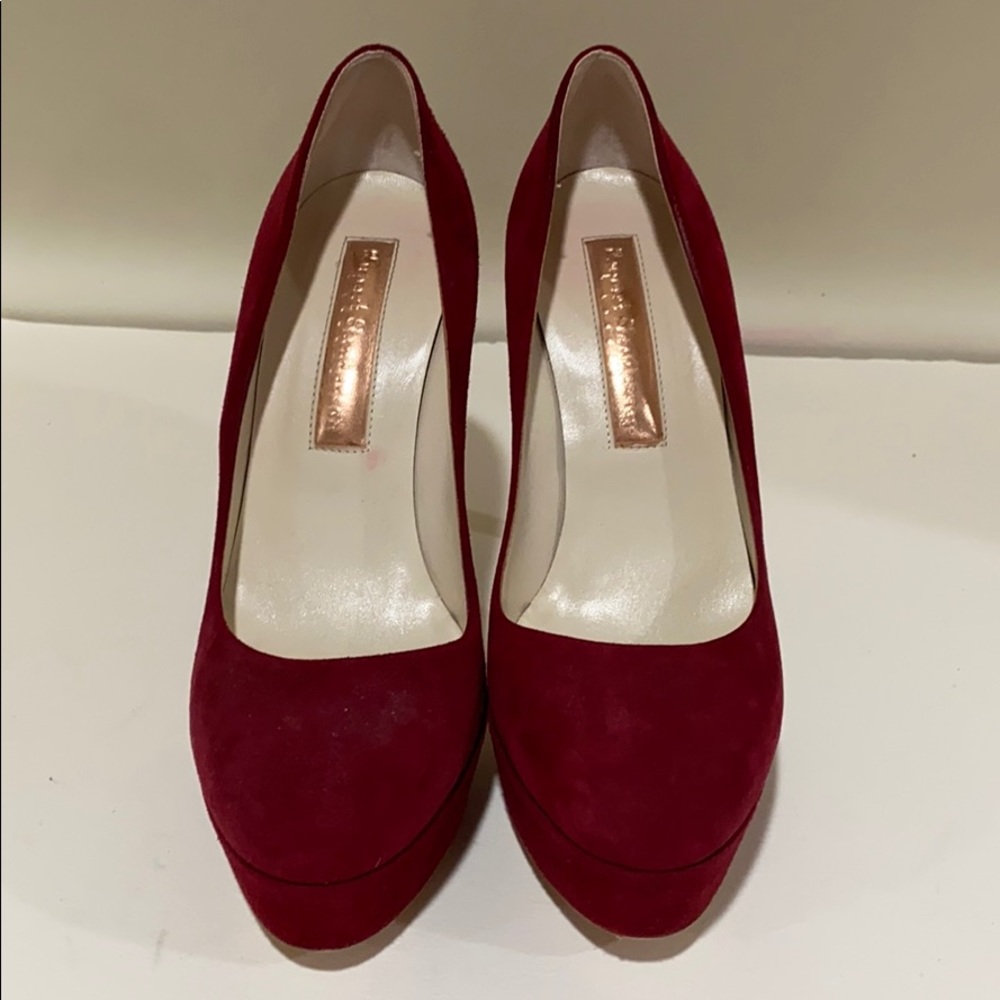 Ruppert Sanderson Red Suede Pumps size 38